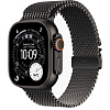 Apple Watch Ultra 3 49mm Black Titanium Case Milanese Loop Black S AWUB3-49S